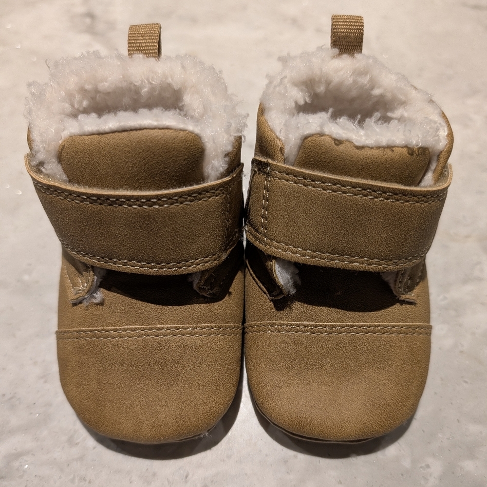 Cozy Tan Kids Shoes